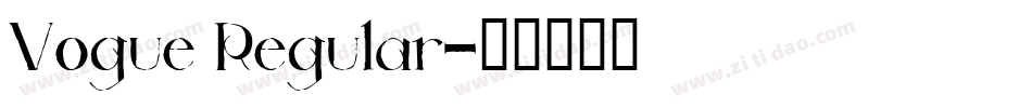 Vogue Regular字体转换